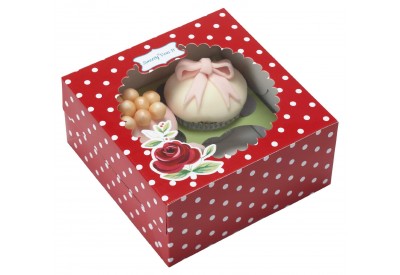 Kitchen Craft 'Sweetly Does It' Cupcake Presentation Boxes (holds up to 4 cakes) x 2